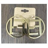 Fendi Large Hoop Earrings