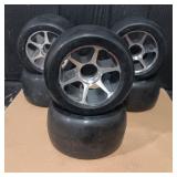 (6) Yak Razor Rear Wheels Go Karts