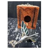 Bird House & Hummingbird Figure
