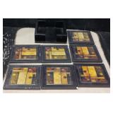 (7) Coasters & Holder