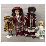 (4) Russian & Victorian Dolls w/ Beautiful Outfits