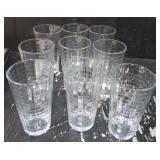 (9) Optic Block Scotch Glasses