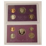 1985 & 1989 United States Proof Sets