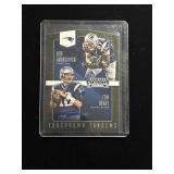 Tom Brady R. Gronk Panini Touchdown Tandems