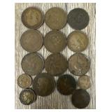 (15) Vintage Mixed British Coins