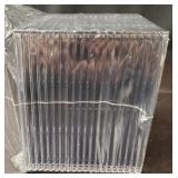 (20) Slim Single Black CD Disc Storage UNUSED