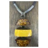 Butterscotch & Amber Sterling Silver Necklace