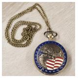New Mount Rushmore Pocket Watch w/ Chain