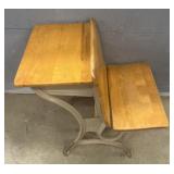 Vintage Childï¿½s Desk w/ Attached Seat