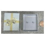 14K Gold Sapphire Stud Earrings