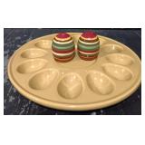 Egg Serving Platter & Salt & Pepper Shakers