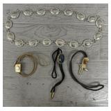 (3) Bolo Ties & Western Belt
