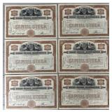 (6) Durant Motors Inc Stock Certificates