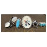 (5) Various Sterling Silver Rings #3