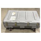 Large Flat Hard Case on Wheels