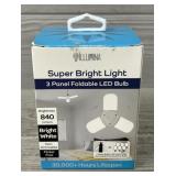 Super Bright Light 3-Panel Foldable LED Bulb