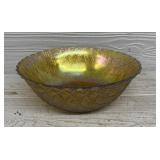 Vintage Indiana Glass Weavetex Carnival Bowl