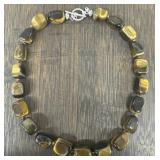 Sterling Silver Tigerï¿½s Eye Necklace