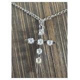 Sterling Silver Chain with CZ Cross