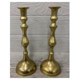 (2) Brass Candle Holders