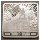 1 oz Silver 'Trump Train' Bar