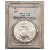 2017 PCGS MS70 First Strike Silver Eagle
