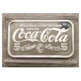 1 oz Silver Coca-Cola Bar