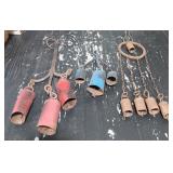 (3) Vintage Bell Wind Chimes