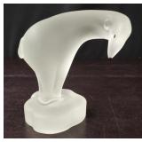 Frosted Glass Polar Bear Figure