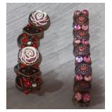 (2) Vintage Women's Stretch Bracelets