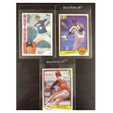 (3) 1982, 83 & 84 Nolan Ryan Baseball Cards Mint