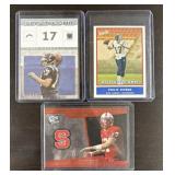 (3) 2004 Philip Rivers Rookie Football Cards