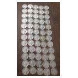 (50) Silver Mercury Dimes #2