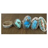 (5) Various Sterling Silver Rings #6
