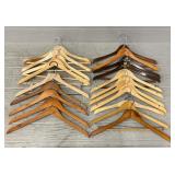 (21) Assorted Wooden Hangers