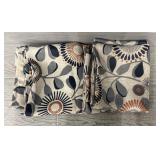 (2) Floral Curtains Panels