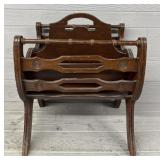 Antique Wooden Magazine Rack