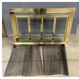 (2) Fireplace Screen and Glass