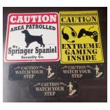 (5) Caution Signs