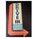Metal Drive In Sign