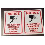 (2) Notice All Activities Monitored by Video Signs