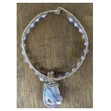 Purple Artisan Collar Necklace