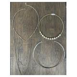 (3) Collar Necklaces