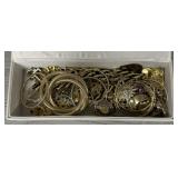 Assortment of Gold Tone Costume Jewelry