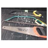 (2) Bow Saws &1 Hand Saw