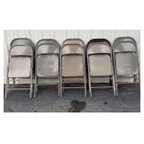 (10) Steel Folding Chairs
