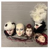 (5) Face Mask Wall Decor