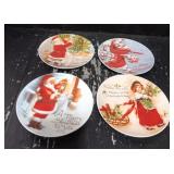 (4) Christmas Decorative Plates