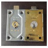 (2) U.S. Mail Post Office P.O. Box Locks No Keys
