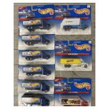 (9) Assorted Hot Wheels Haulers: SEALED